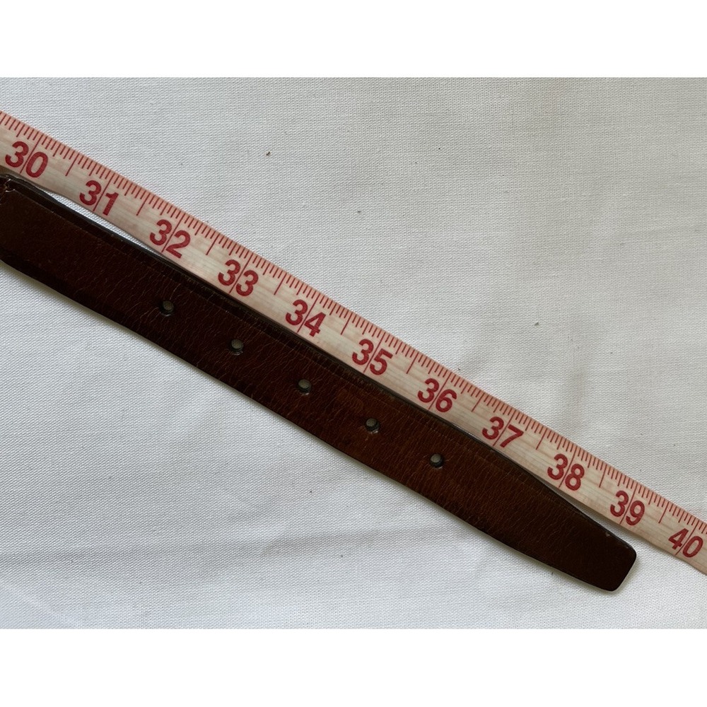 Fossil Leather‎ Belt Womens Medium Medallions Brown Concho 32 34 Waist Western - Picture 8 of 10